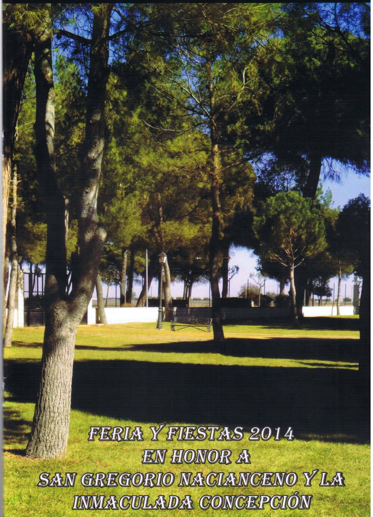Feria y Fiestas en honor de San Gregorio Nacianceno y la Inmaculada Concepción 2014 Arenales de San Gregorio